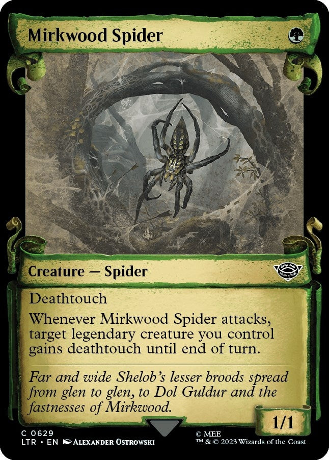 Image for Mirkwood Spider (Showcase Scrolls) (629) [Universes Beyond: The Lord of the Rings: Tales of Middle-earth] - Magic: The Gathering