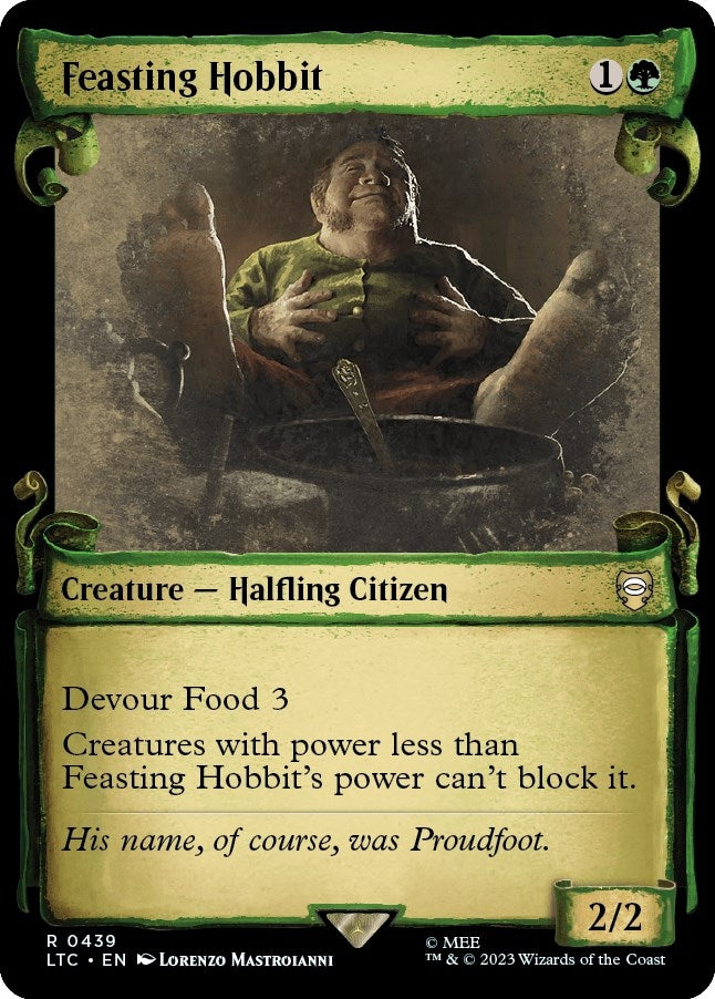 Image for Feasting Hobbit (Showcase Scrolls) (439) [The Lord of the Rings: Tales of Middle-earth] - Magic: The Gathering