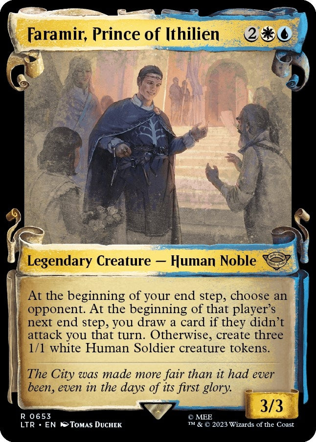 Image for Faramir, Prince of Ithilien (Showcase Scrolls) (653) [Universes Beyond: The Lord of the Rings: Tales of Middle-earth] - Magic: The Gathering
