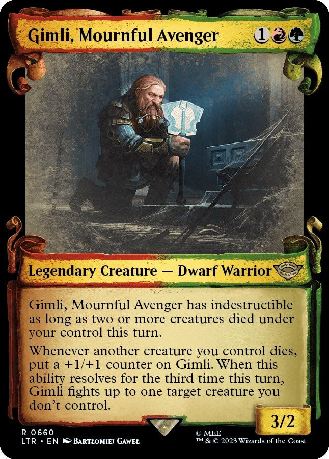 Image for Gimli, Mournful Avenger (Showcase Scrolls) (660) [Universes Beyond: The Lord of the Rings: Tales of Middle-earth] - Magic: The Gathering