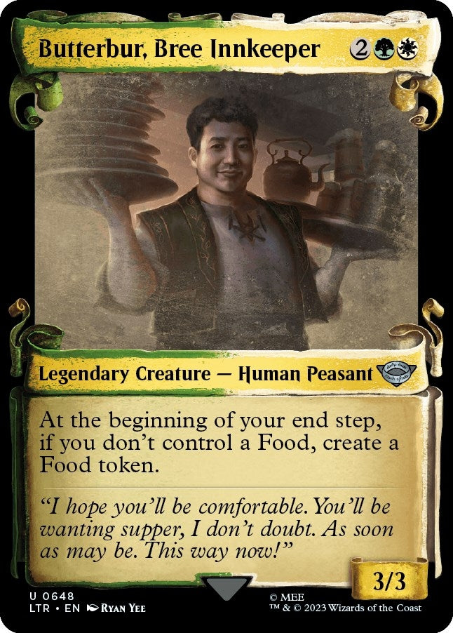 Image for Butterbur, Bree Innkeeper (Showcase Scrolls) (648) [Universes Beyond: The Lord of the Rings: Tales of Middle-earth] - Magic: The Gathering
