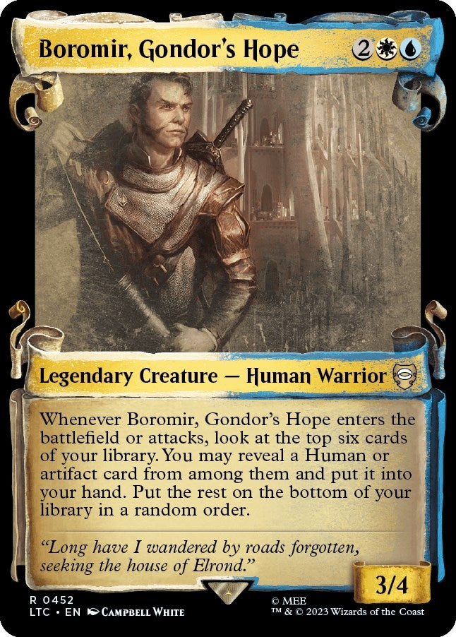 Image for Boromir, Gondor's Hope (Showcase Scrolls) (452) [The Lord of the Rings: Tales of Middle-earth] - Magic: The Gathering