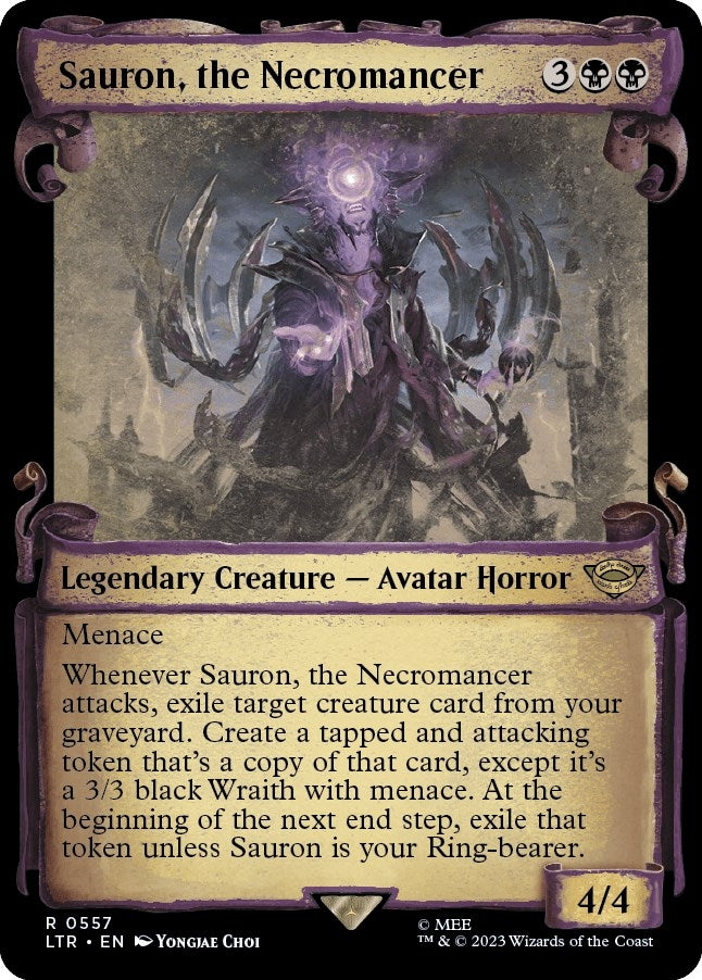 Image for Sauron, the Necromancer (Showcase Scrolls) (557) [Universes Beyond: The Lord of the Rings: Tales of Middle-earth] - Magic: The Gathering