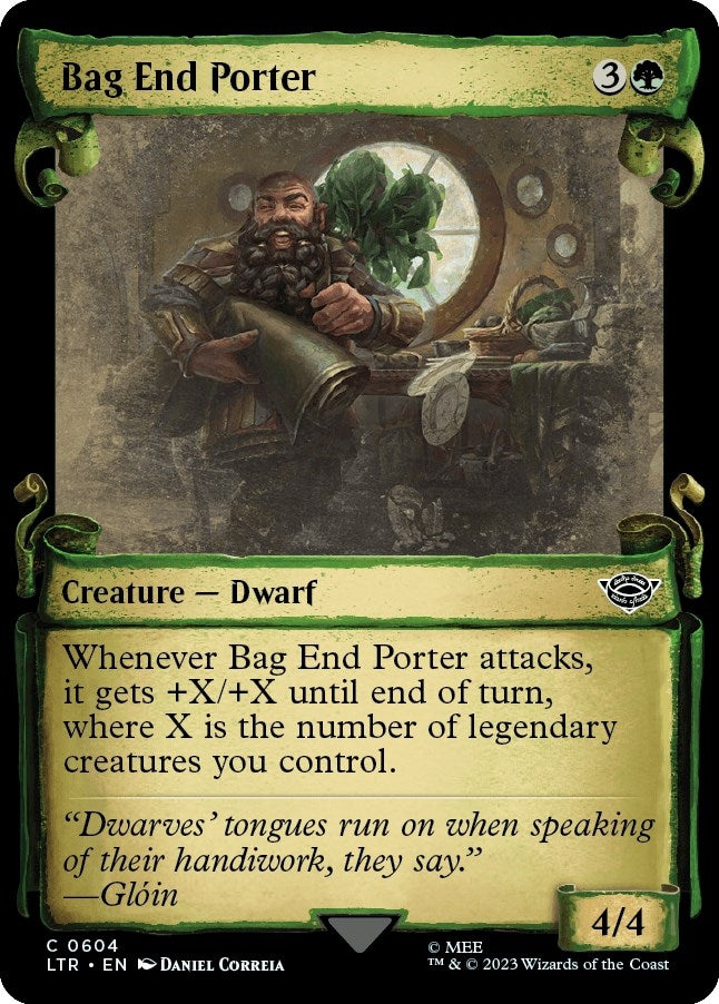 Image for Bag End Porter (Showcase Scrolls) (604) [Universes Beyond: The Lord of the Rings: Tales of Middle-earth] - Magic: The Gathering