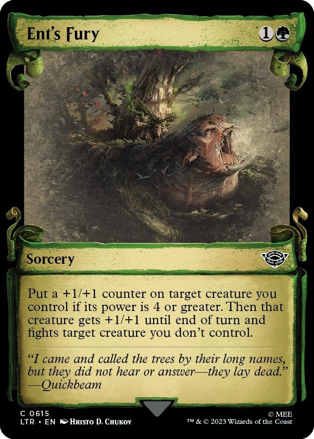 Image for Ent's Fury (Showcase Scrolls) (615) [Universes Beyond: The Lord of the Rings: Tales of Middle-earth] - Magic: The Gathering