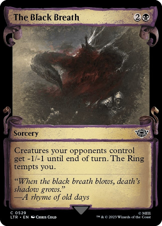 Image for The Black Breath (Showcase Scrolls) (529) [Universes Beyond: The Lord of the Rings: Tales of Middle-earth] - Magic: The Gathering