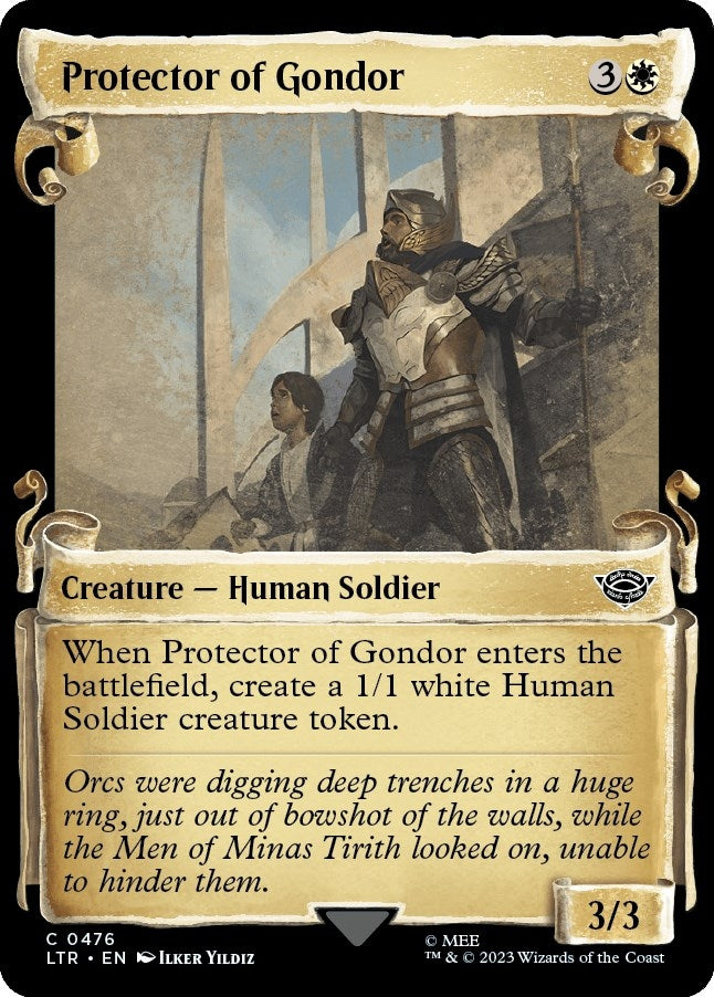 Image for Protector of Gondor (Showcase Scrolls) (476) [Universes Beyond: The Lord of the Rings: Tales of Middle-earth] - Magic: The Gathering