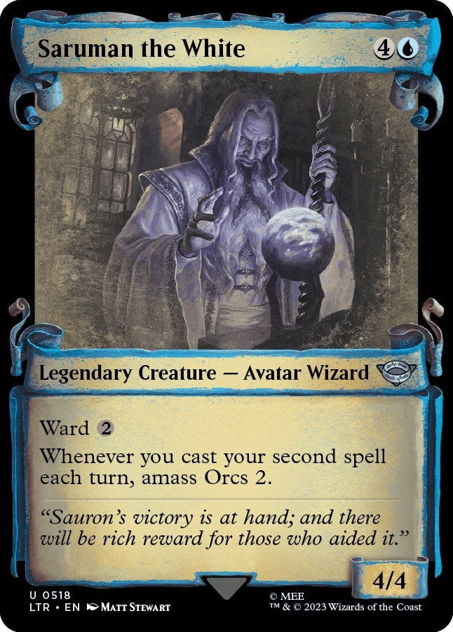 Image for Saruman the White (Showcase Scrolls) (518) [Universes Beyond: The Lord of the Rings: Tales of Middle-earth] - Magic: The Gathering