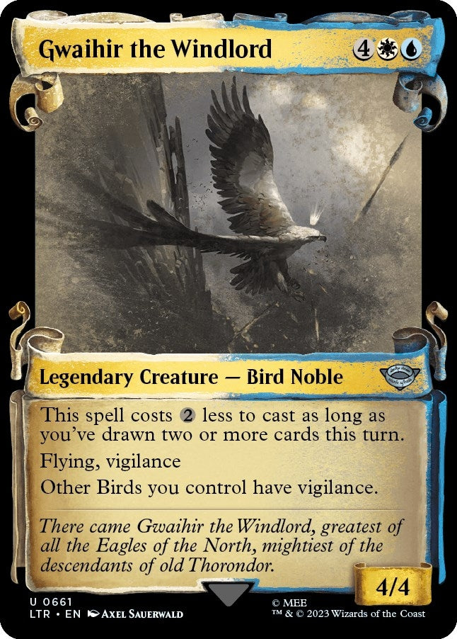 Image for Gwaihir the Windlord (Showcase Scrolls) (661) [Universes Beyond: The Lord of the Rings: Tales of Middle-earth] - Magic: The Gathering