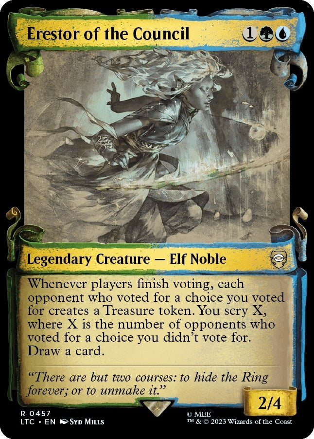 Image for Erestor of the Council (Showcase Scrolls) (457) [The Lord of the Rings: Tales of Middle-earth] - Magic: The Gathering