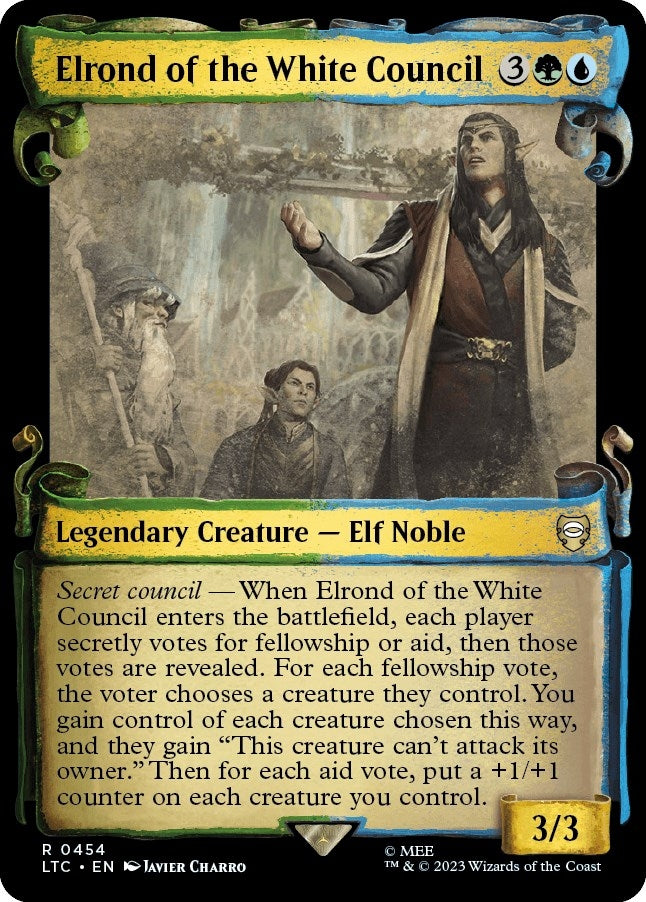 Image for Elrond of the White Council (Showcase Scrolls) (454) [The Lord of the Rings: Tales of Middle-earth] - Magic: The Gathering