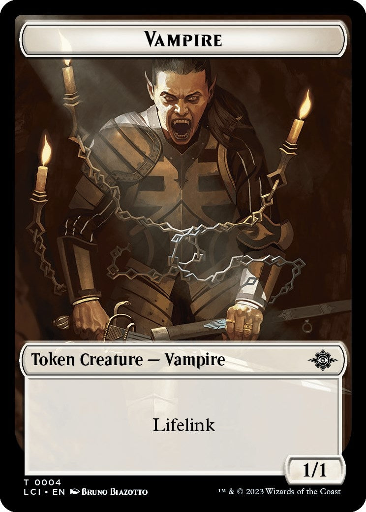 Image for Vampire // Vampire Demon Double-Sided Token (4 // 15) [The Lost Caverns of Ixalan] - Magic: The Gathering