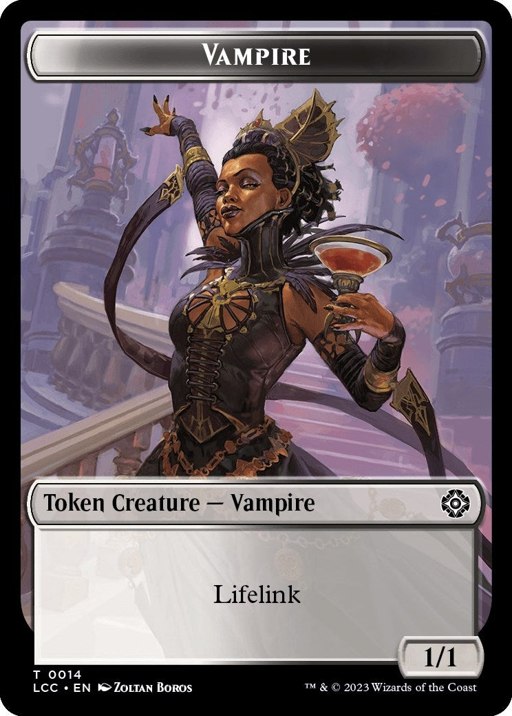 Image for Vampire (0014) // Vampire Demon Double-Sided Token (14 // 15) [The Lost Caverns of Ixalan] - Magic: The Gathering