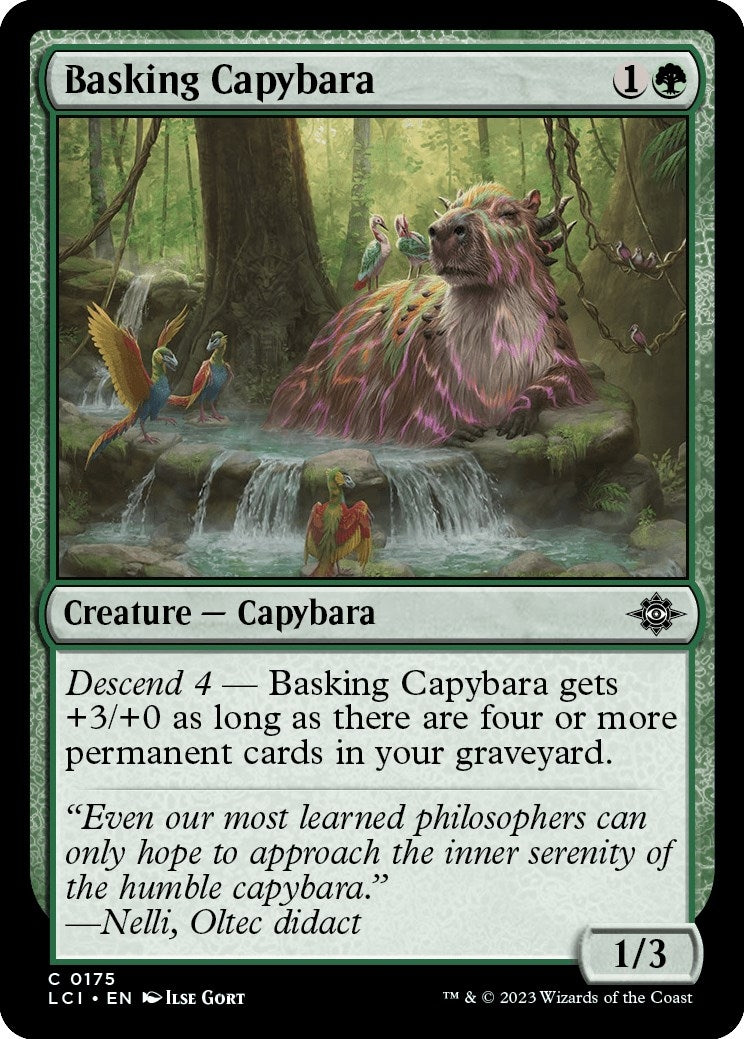 Image for Basking Capybara (175) [The Lost Caverns of Ixalan] - Magic: The Gathering