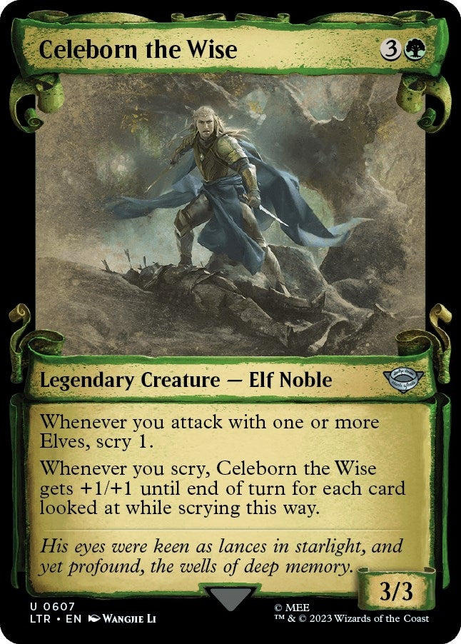 Image for Celeborn the Wise (Showcase Scrolls) (607) [Universes Beyond: The Lord of the Rings: Tales of Middle-earth] - Magic: The Gathering