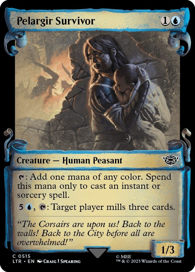 Image for Pelargir Survivor (Showcase Scrolls) (515) [Universes Beyond: The Lord of the Rings: Tales of Middle-earth] - Magic: The Gathering