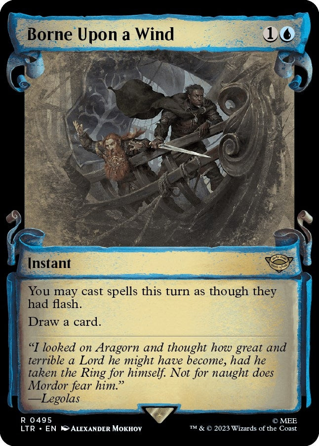Image for Borne Upon a Wind (Showcase Scrolls) (495) [Universes Beyond: The Lord of the Rings: Tales of Middle-earth] - Magic: The Gathering