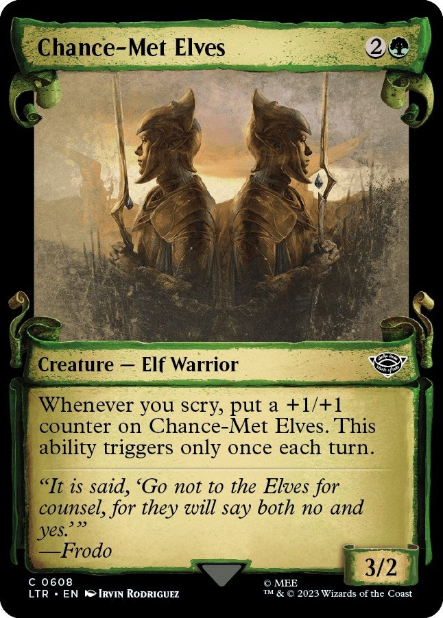Image for Chance-Met Elves (Showcase Scrolls) (608) [Universes Beyond: The Lord of the Rings: Tales of Middle-earth] - Magic: The Gathering