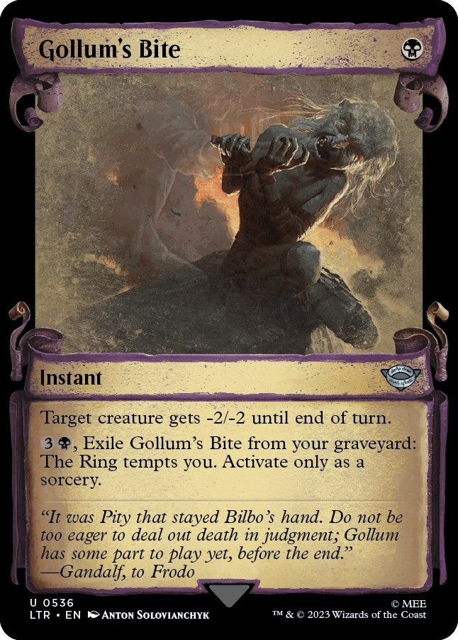 Image for Gollum's Bite (Showcase Scrolls) (536) [Universes Beyond: The Lord of the Rings: Tales of Middle-earth] - Magic: The Gathering