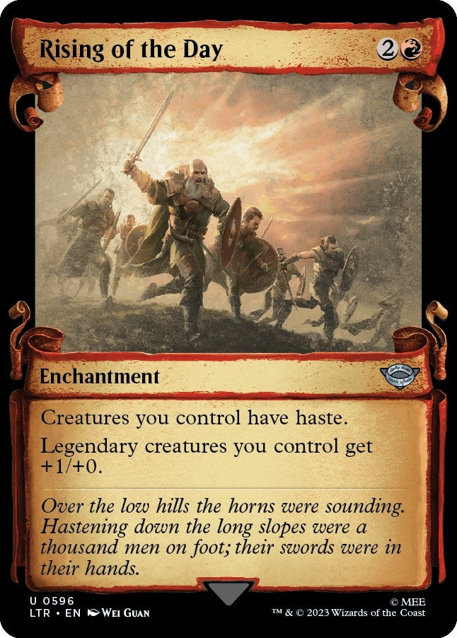 Rising of the Day (Showcase Scrolls) (596) [Universes Beyond: The Lord of the Rings: Tales of Middle-earth]