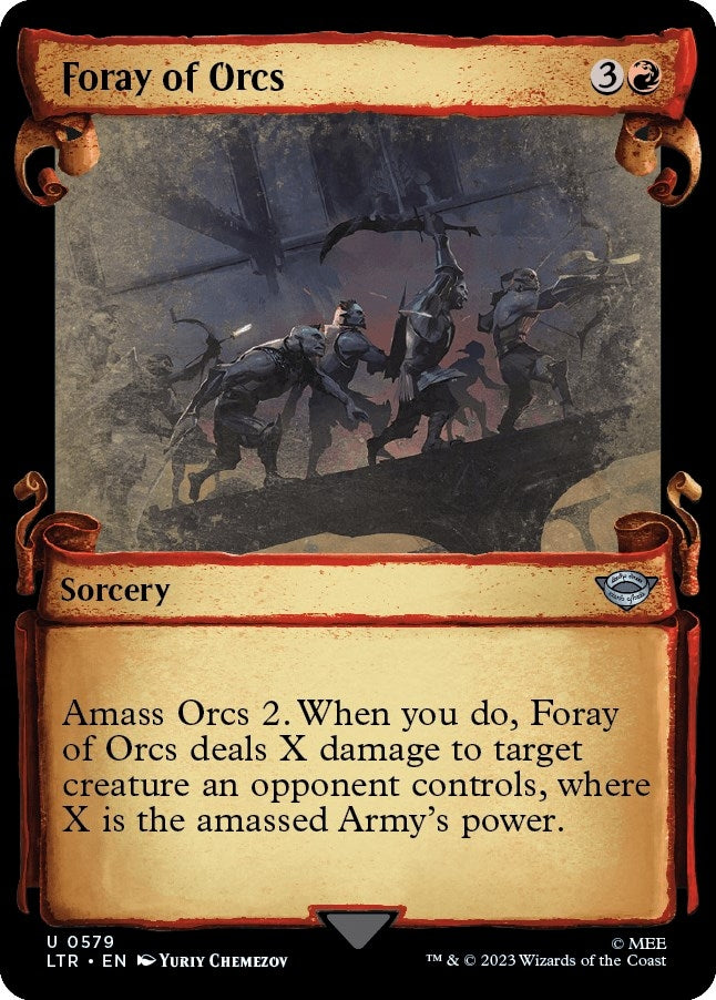 Image for Foray of Orcs (Showcase Scrolls) (579) [Universes Beyond: The Lord of the Rings: Tales of Middle-earth] - Magic: The Gathering