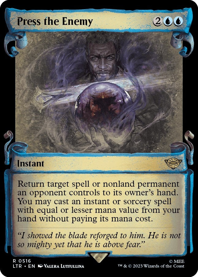 Image for Press the Enemy (Showcase Scrolls) (516) [Universes Beyond: The Lord of the Rings: Tales of Middle-earth] - Magic: The Gathering