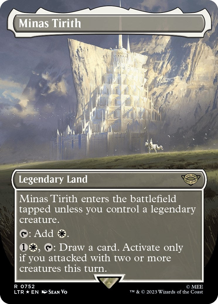 Image for Minas Tirith (Borderless) (Surge Foil) (752) [Universes Beyond: The Lord of the Rings: Tales of Middle-earth] - Magic: The Gathering