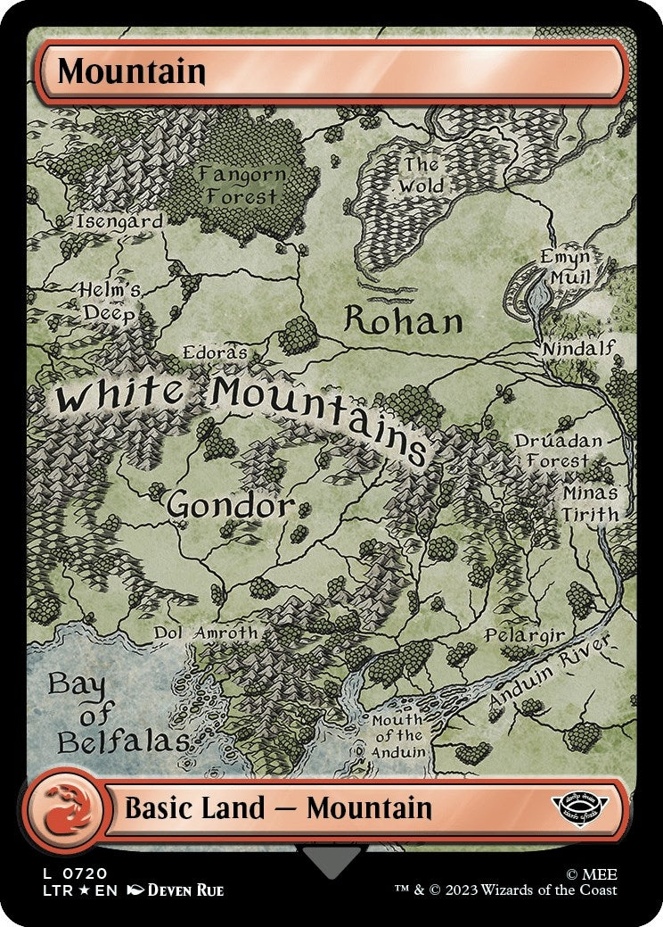 Image for Mountain (0720) (Surge Foil) (720) [Universes Beyond: The Lord of the Rings: Tales of Middle-earth] - Magic: The Gathering