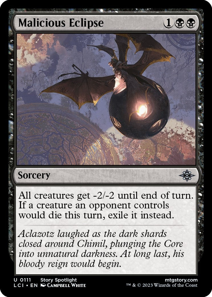 Image for Malicious Eclipse (111) [The Lost Caverns of Ixalan] - Magic: The Gathering