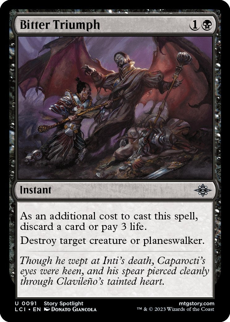 Image for Bitter Triumph (91) [The Lost Caverns of Ixalan] - Magic: The Gathering