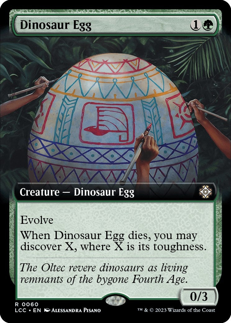 Image for Dinosaur Egg (Extended Art) (60) [The Lost Caverns of Ixalan] - Magic: The Gathering