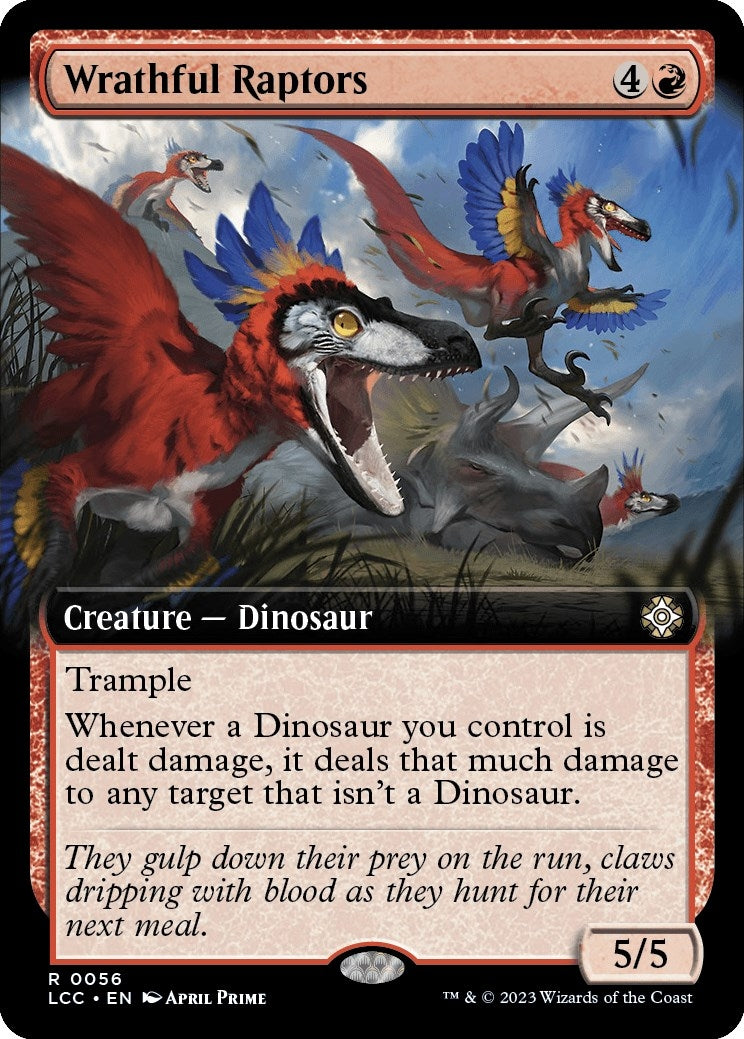 Image for Wrathful Raptors (Extended Art) (56) [The Lost Caverns of Ixalan] - Magic: The Gathering