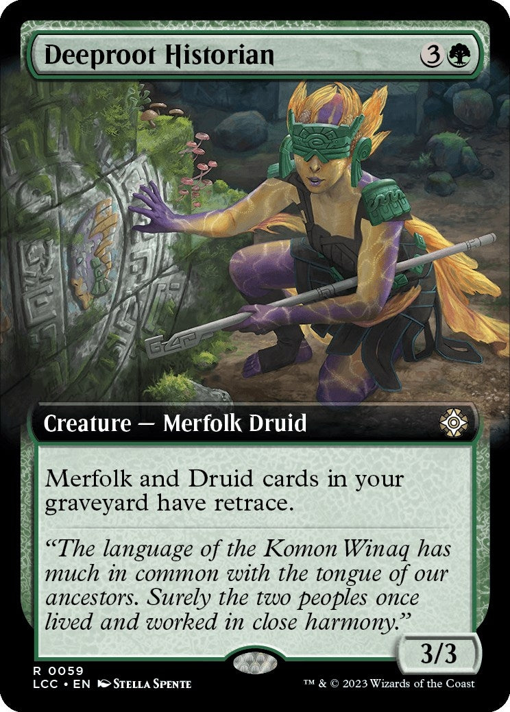 Image for Deeproot Historian (Extended Art) (59) [The Lost Caverns of Ixalan] - Magic: The Gathering