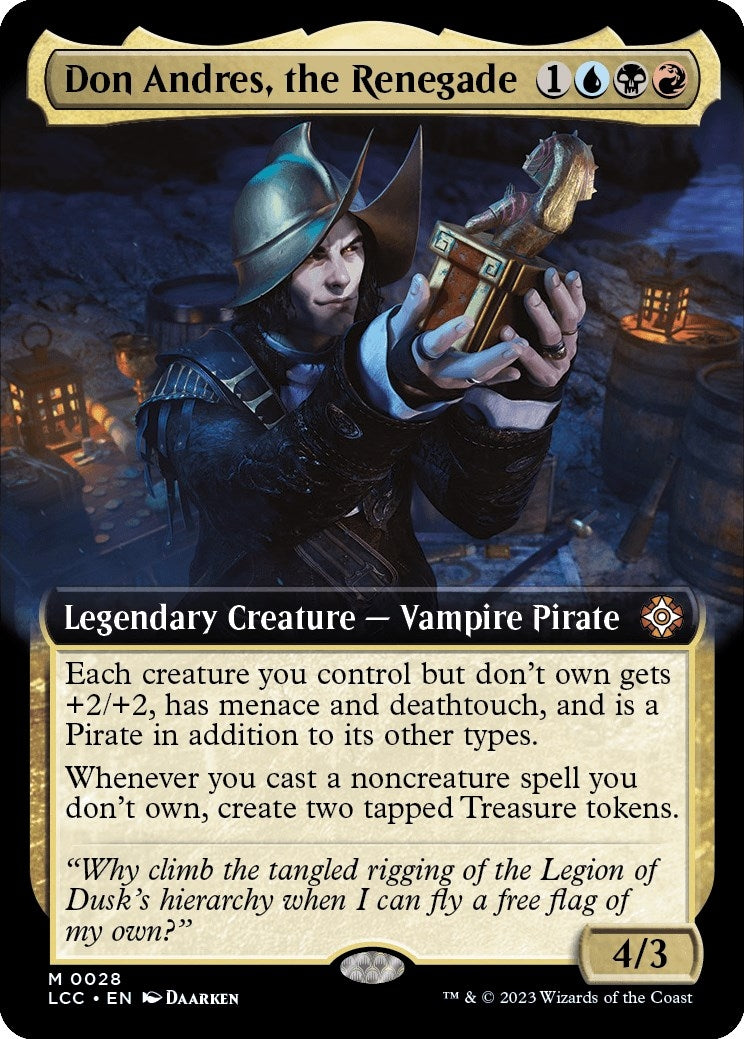 Image for Don Andres, the Renegade (Extended Art) (28) [The Lost Caverns of Ixalan] - Magic: The Gathering