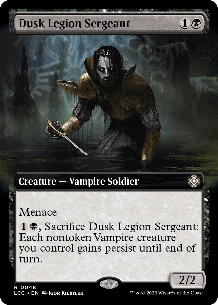 Image for Dusk Legion Sergeant (Extended Art) (48) [The Lost Caverns of Ixalan] - Magic: The Gathering