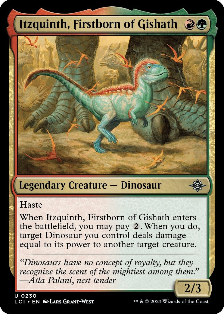 Image for Itzquinth, Firstborn of Gishath (230) [The Lost Caverns of Ixalan] - Magic: The Gathering