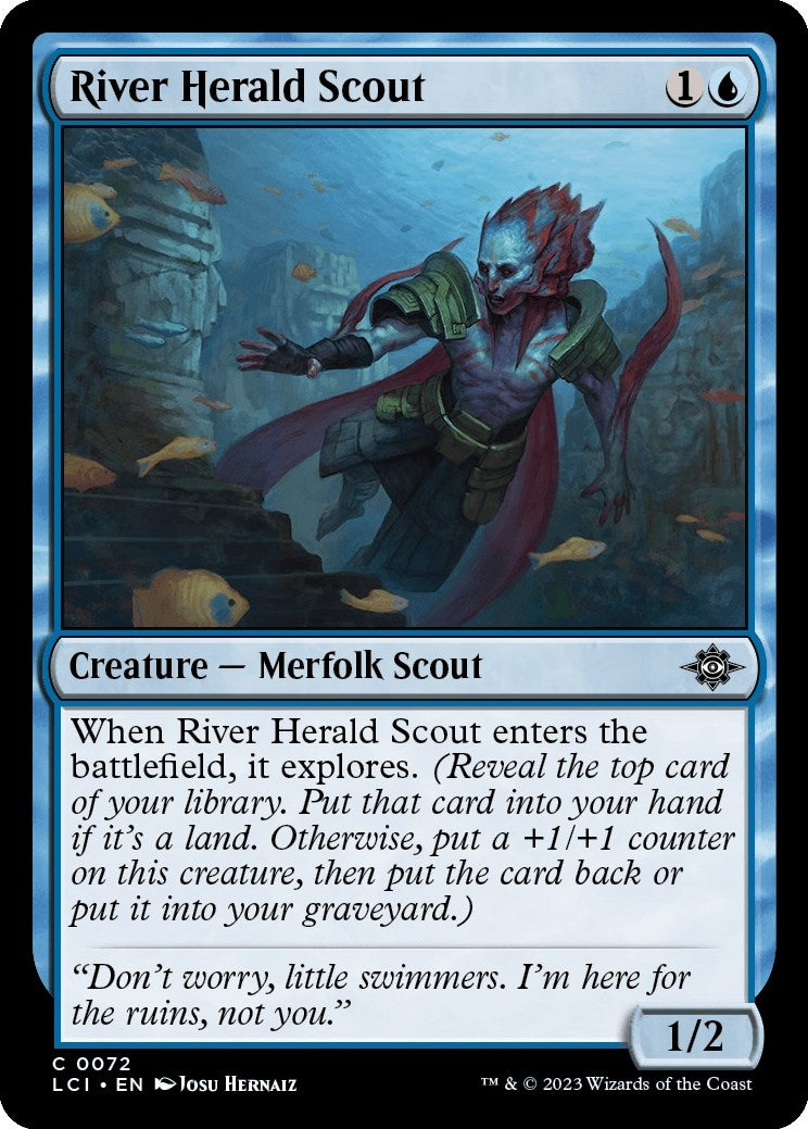 Image for River Herald Scout (72) [The Lost Caverns of Ixalan] - Magic: The Gathering