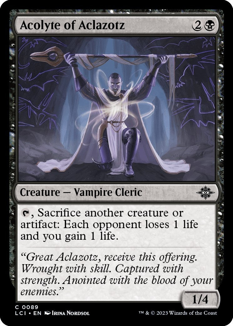 Image for Acolyte of Aclazotz (89) [The Lost Caverns of Ixalan] - Magic: The Gathering