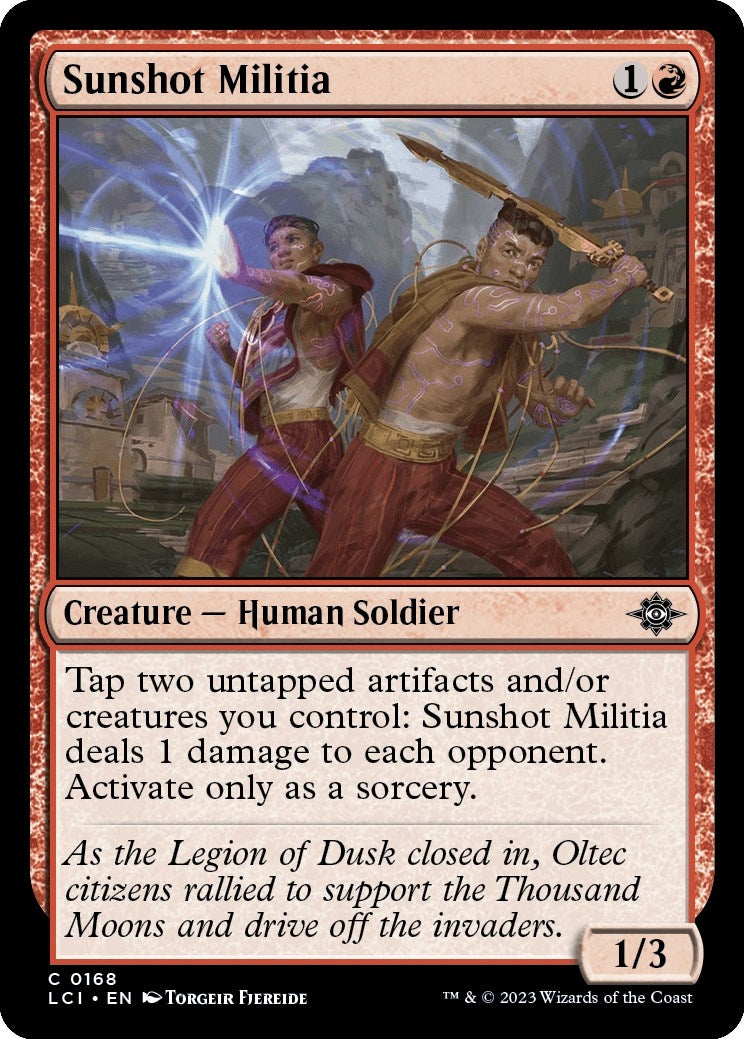 Image for Sunshot Militia (168) [The Lost Caverns of Ixalan] - Magic: The Gathering
