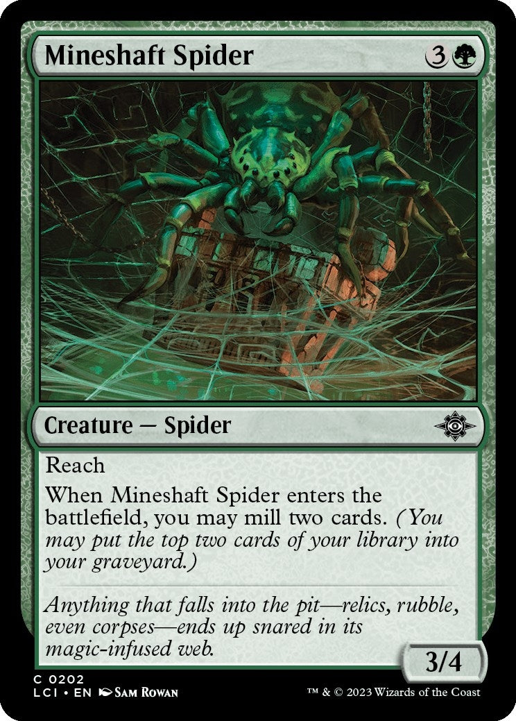 Image for Mineshaft Spider (202) [The Lost Caverns of Ixalan] - Magic: The Gathering