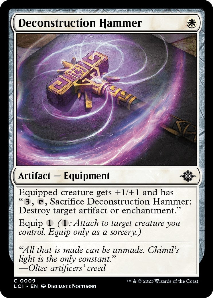 Image for Deconstruction Hammer (9) [The Lost Caverns of Ixalan] - Magic: The Gathering