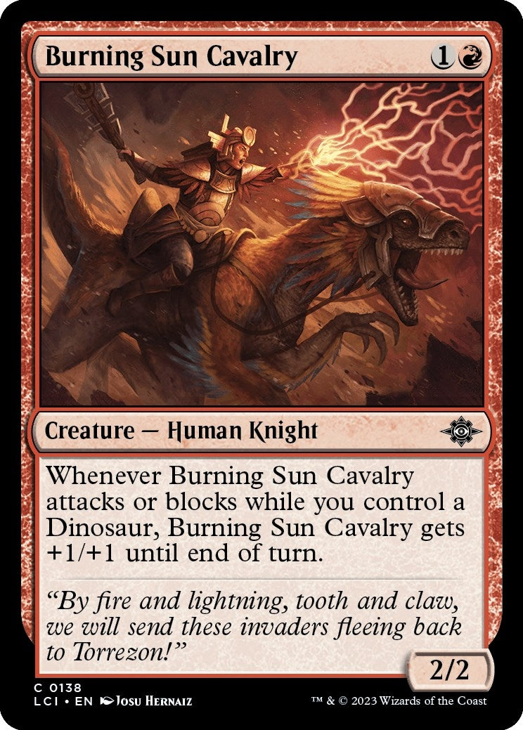 Image for Burning Sun Cavalry (138) [The Lost Caverns of Ixalan] - Magic: The Gathering