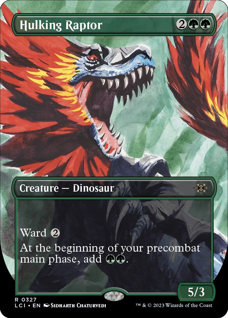 Image for Hulking Raptor (Borderless) (327) [The Lost Caverns of Ixalan] - Magic: The Gathering