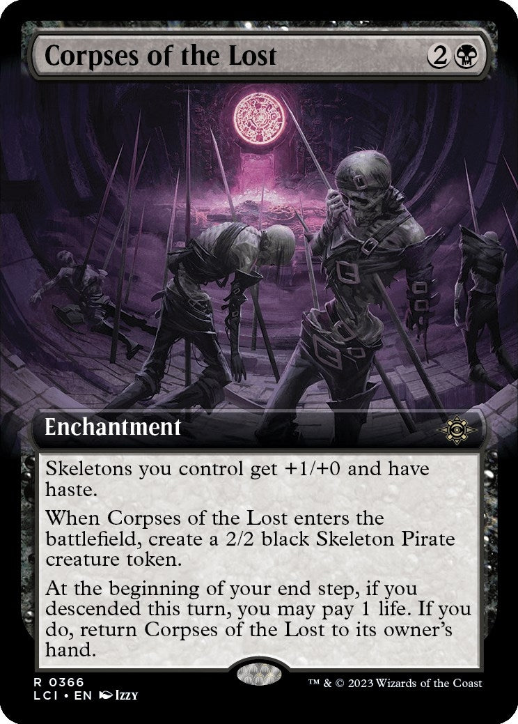 Image for Corpses of the Lost (Extended Art) (366) [The Lost Caverns of Ixalan] - Magic: The Gathering