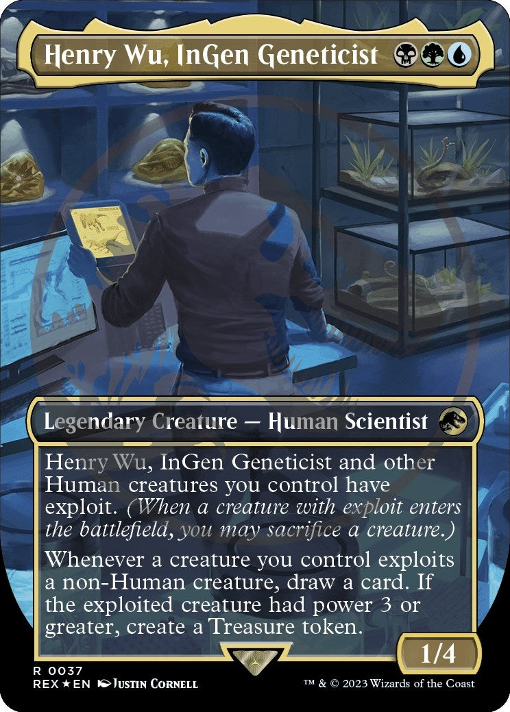 Henry Wu, InGen Geneticist (Borderless) (Emblem) (37) [Universes Beyond: Jurassic World Collection]