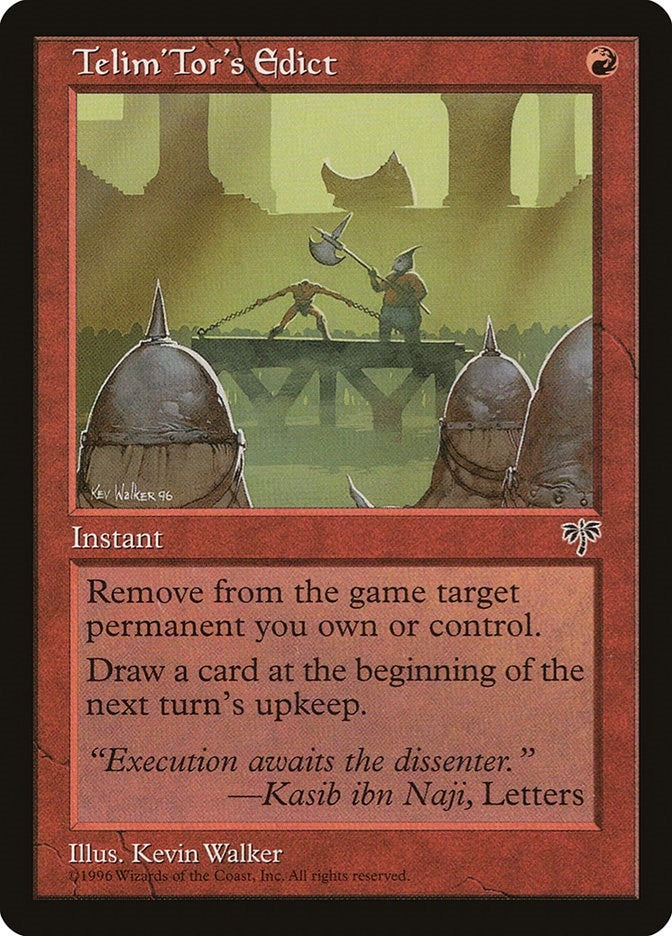 Image for Telim'Tor's Edict [Mirage] - Magic: The Gathering