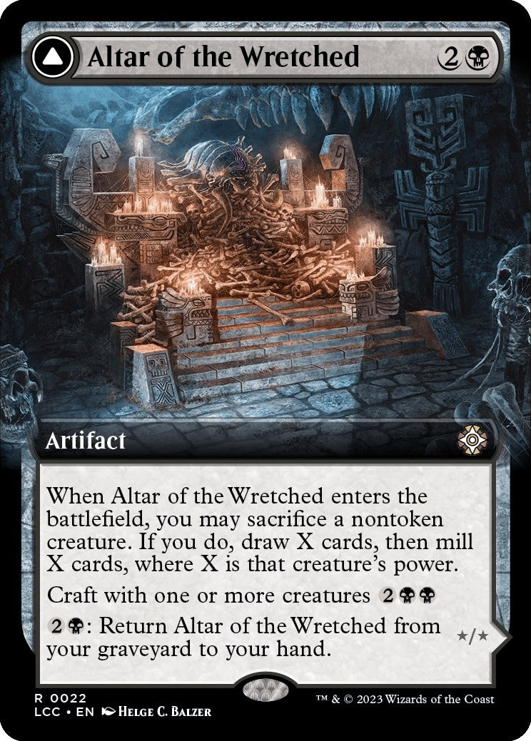 Image for Altar of the Wretched (Extended Art) (22) [The Lost Caverns of Ixalan] - Magic: The Gathering