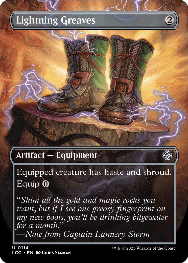 Image for Lightning Greaves (Borderless) (114) [The Lost Caverns of Ixalan] - Magic: The Gathering