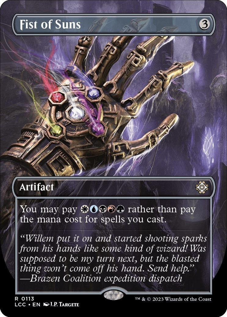Image for Fist of Suns (Borderless) (113) [The Lost Caverns of Ixalan] - Magic: The Gathering