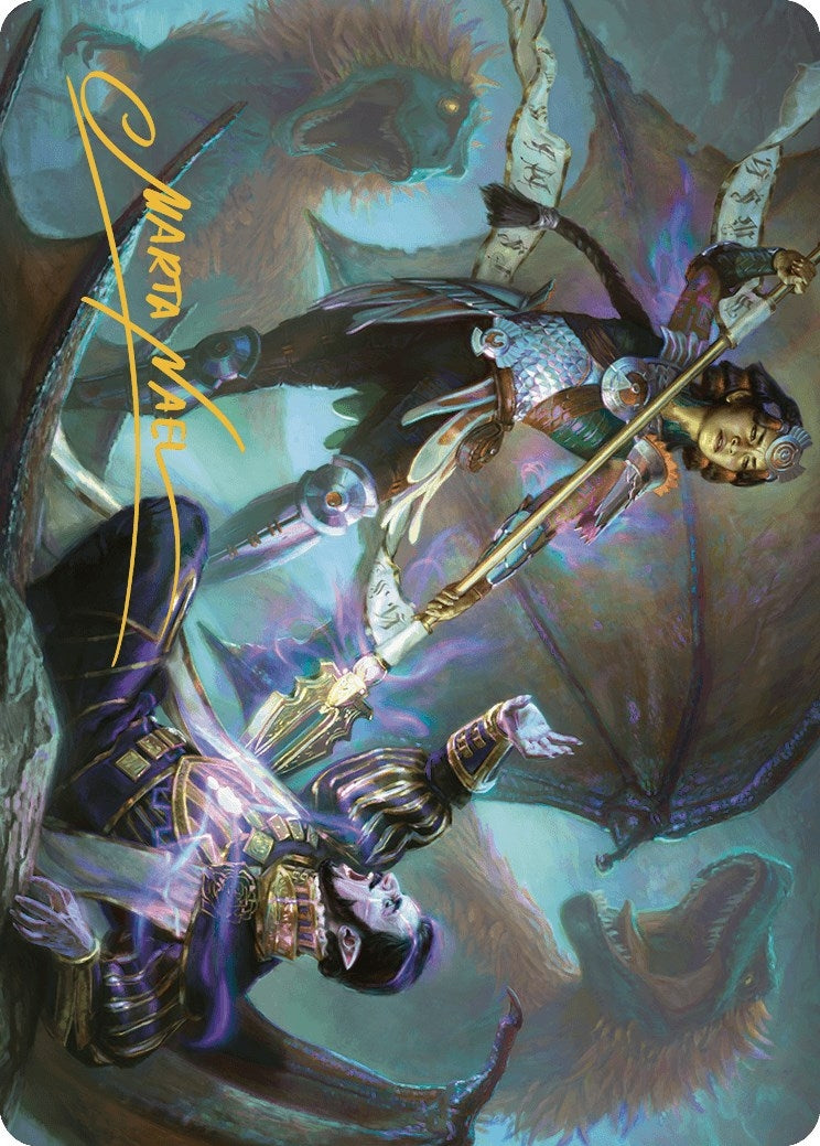 Image for Huatli's Final Strike Art Card (Gold-Stamped Signature) (28) [The Lost Caverns of Ixalan] - Magic: The Gathering